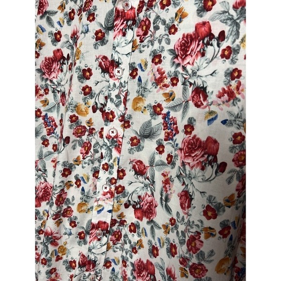 TR Premium Men’s Floral Button Up Dressy Casual Shirt Spring Summer Size L - Picture 6 of 7